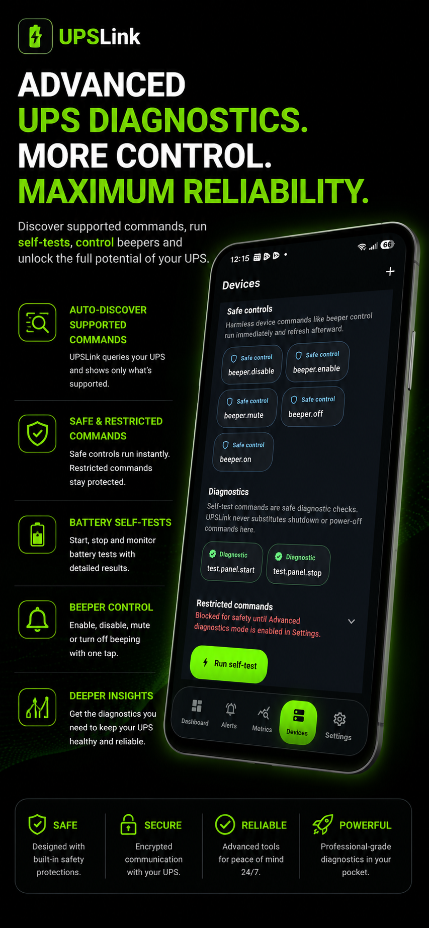 UPSLink Advanced Features
