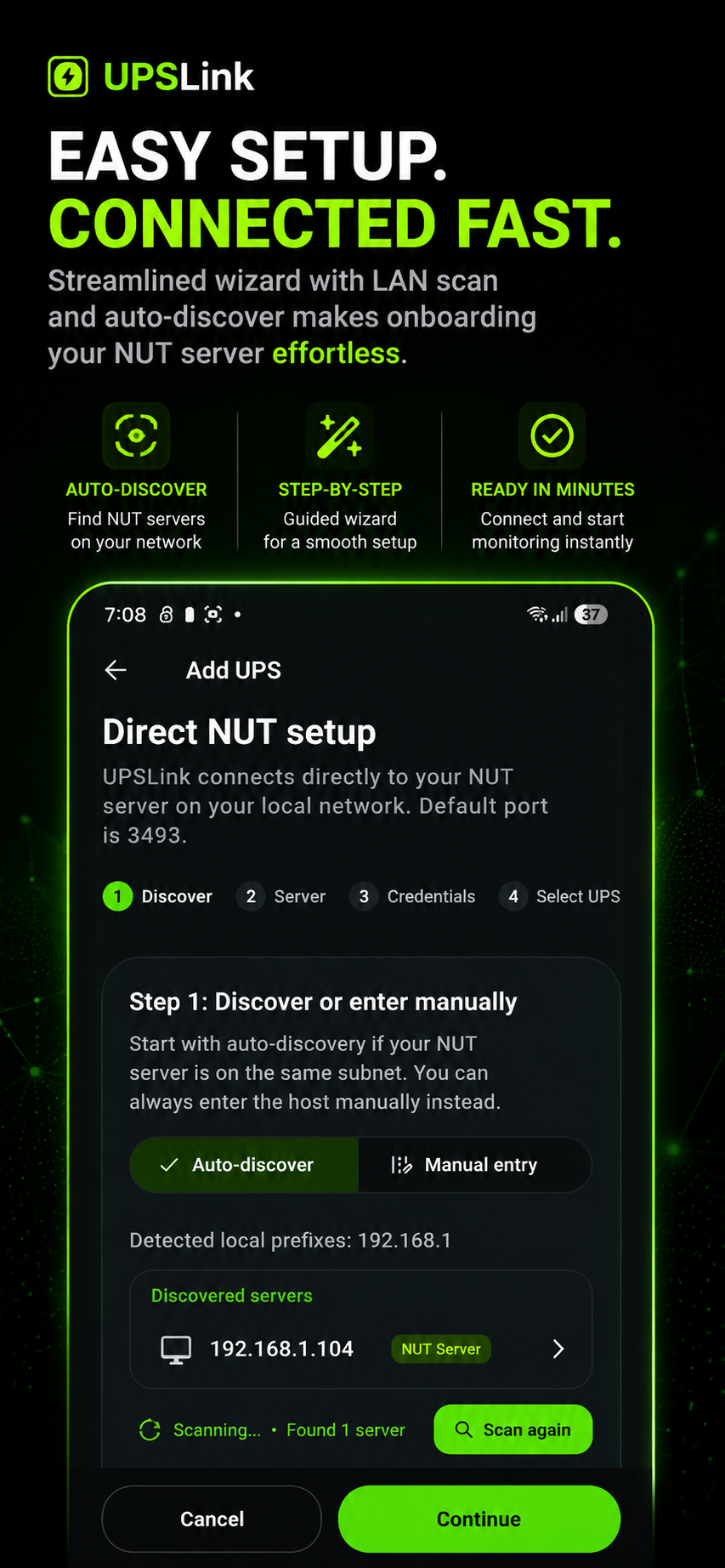 UPSLink Setup Wizard